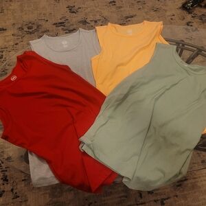 Wonder Nation Kids Tank Tops - Red, Gray, Yellow, Green